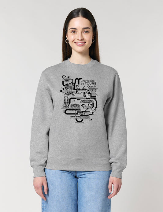 Sweat-shirt unisexe - Logo université dans la ville