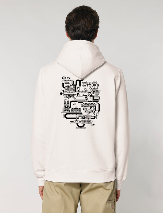 Sweat à capuche unisexe - Logo UT & université dans la ville