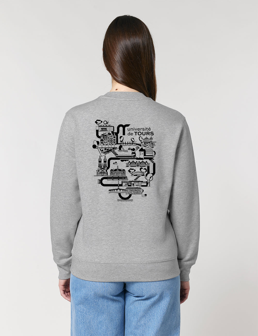 Sweat-shirt unisexe - Logo UT & université dans la ville