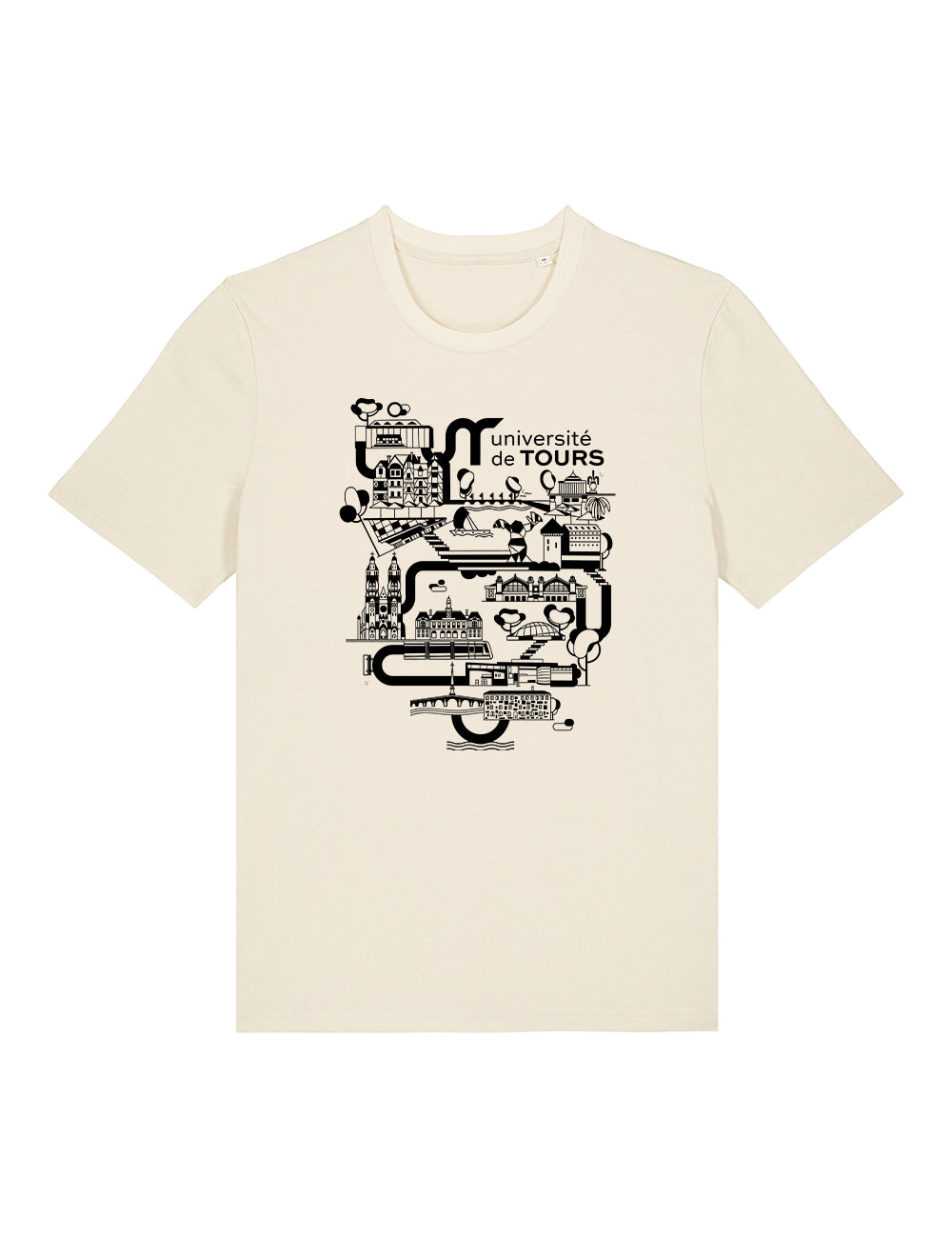 T-Shirt unisexe - Logo université dans la ville