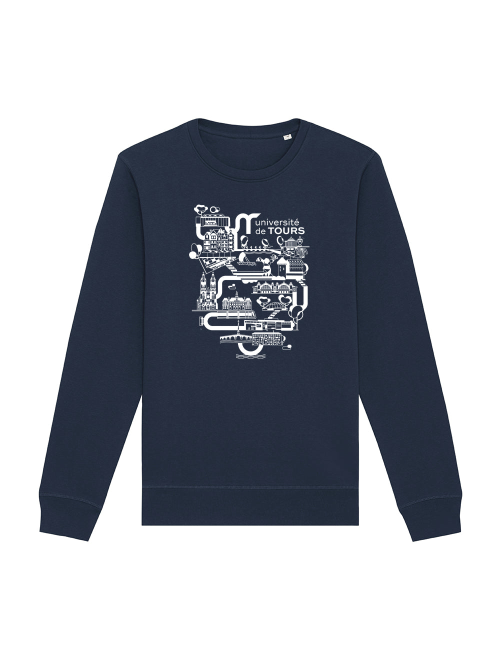 Sweat-shirt unisexe - Logo université dans la ville