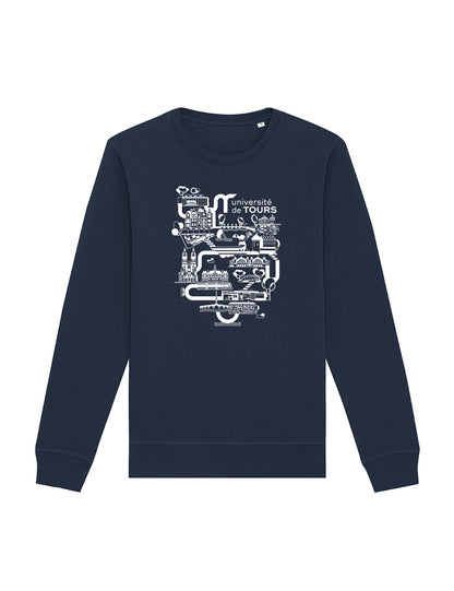 Sweat-shirt unisexe - Logo université dans la ville