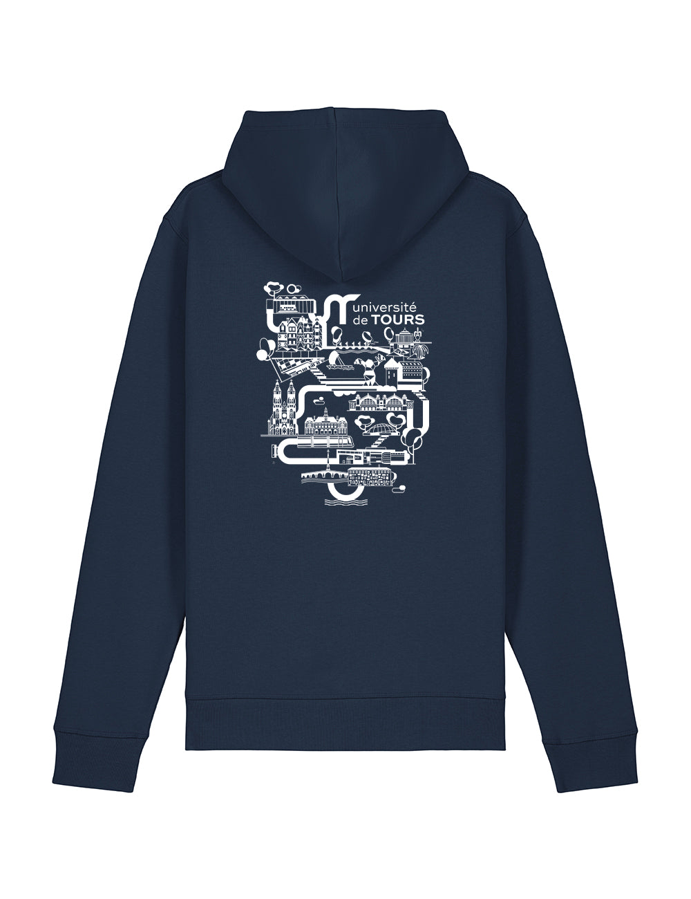 Sweat à capuche unisexe - Logo UT & université dans la ville