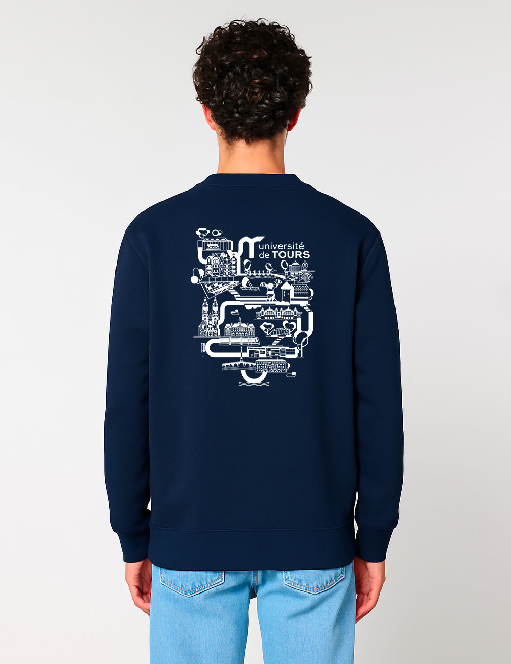Sweat-shirt unisexe - Logo UT & université dans la ville