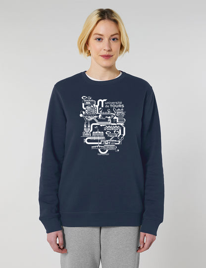 Sweat-shirt unisexe - Logo université dans la ville