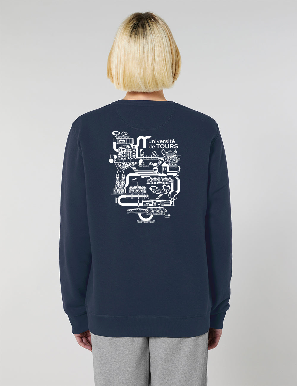 Sweat-shirt unisexe - Logo UT & université dans la ville