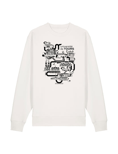 Sweat-shirt unisexe - Logo université dans la ville