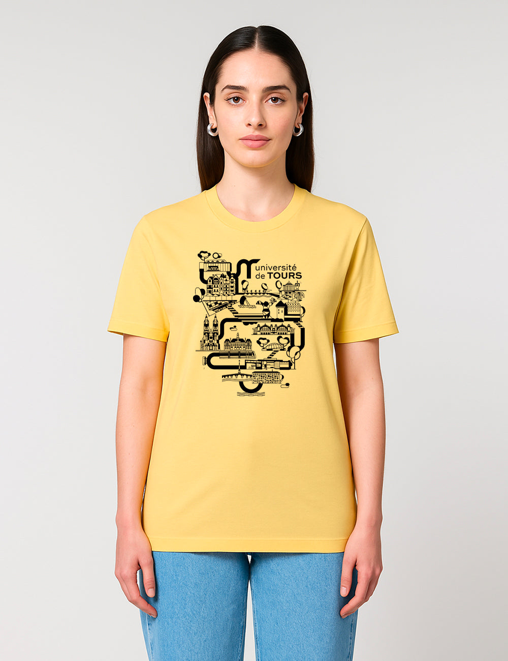 T-Shirt unisexe - Logo université dans la ville