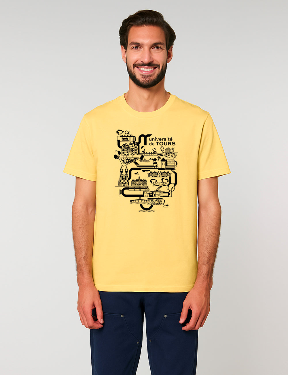 T-Shirt unisexe - Logo université dans la ville