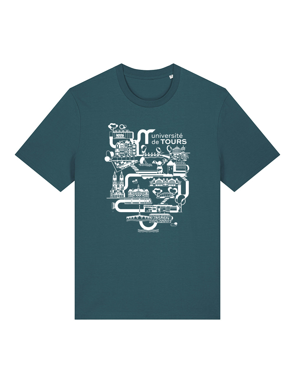 T-Shirt unisexe - Logo université dans la ville