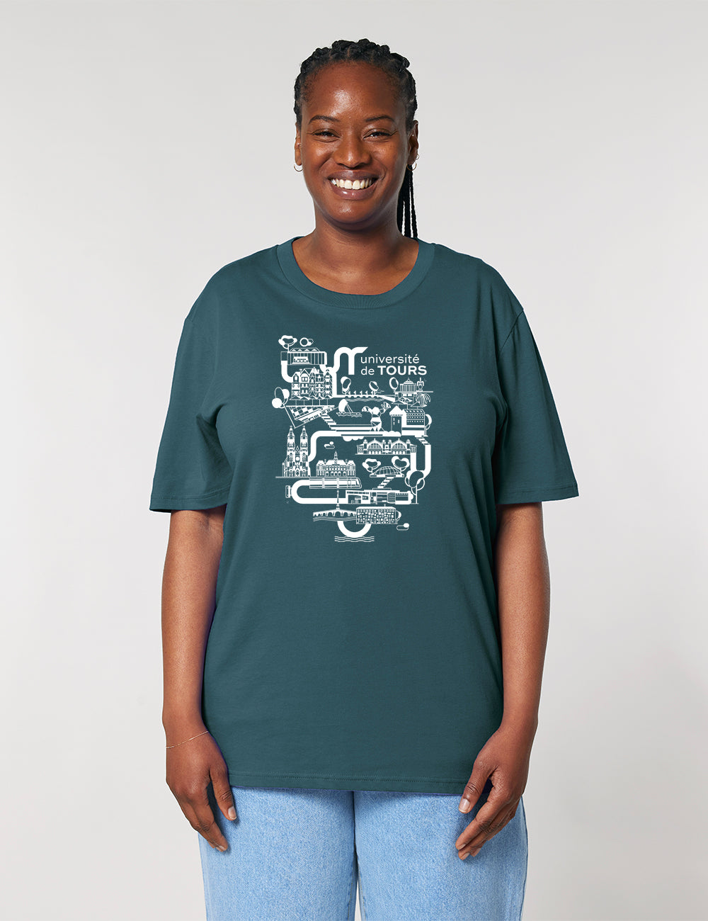 T-Shirt unisexe - Logo université dans la ville