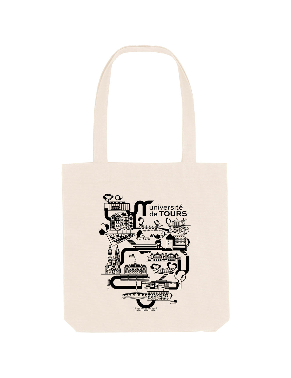 Sac Tote Bag - Logo université dans la ville