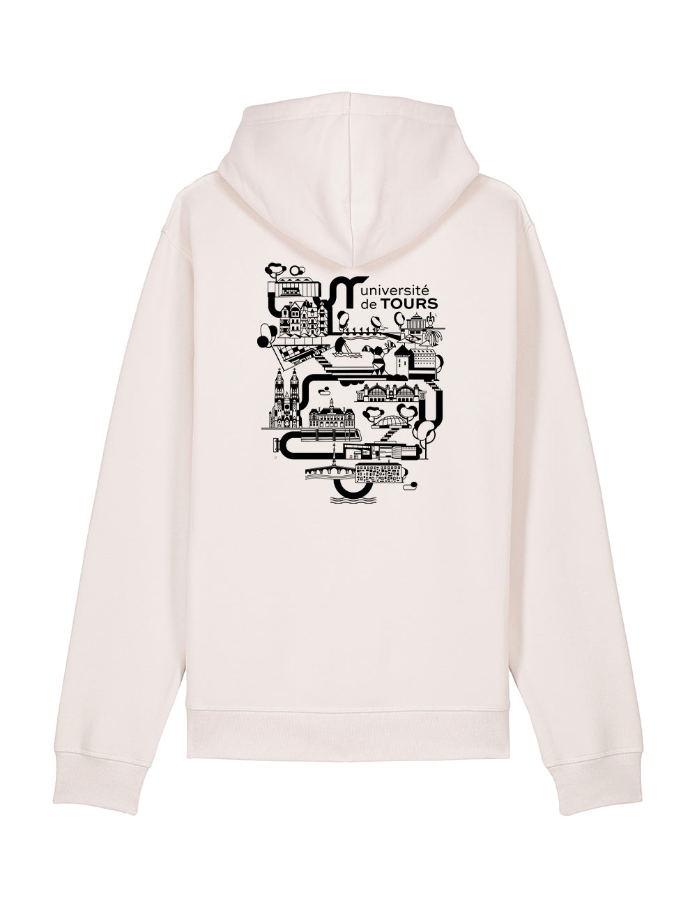 Sweat à capuche unisexe - Logo UT & université dans la ville