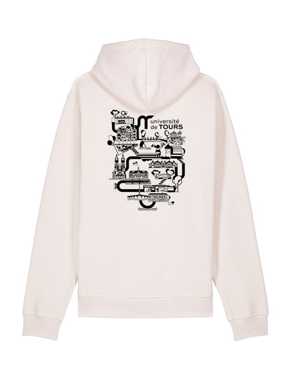 Sweat à capuche unisexe - Logo UT & université dans la ville