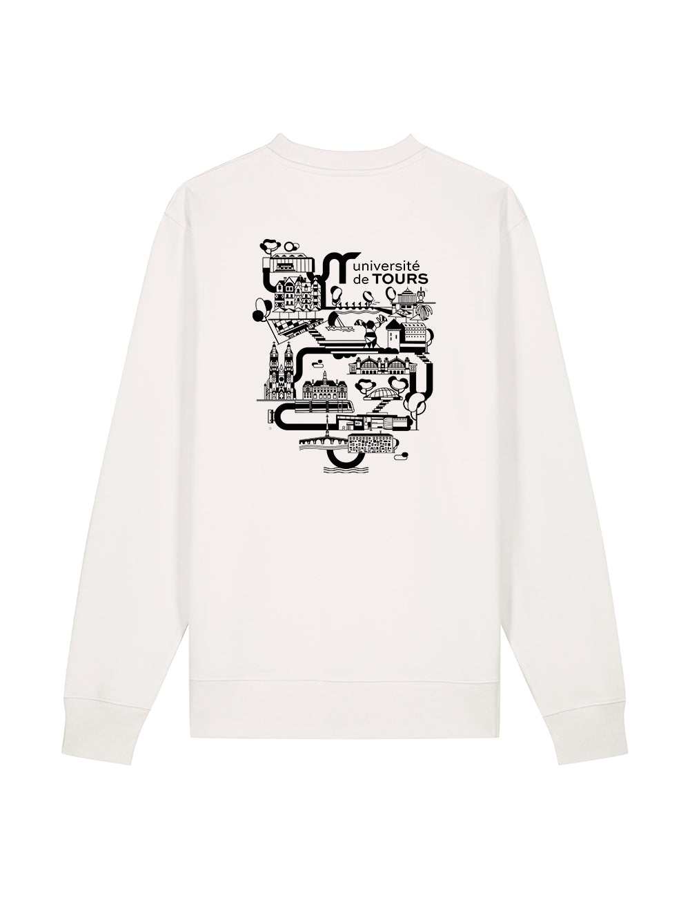 Sweat-shirt unisexe - Logo UT & université dans la ville