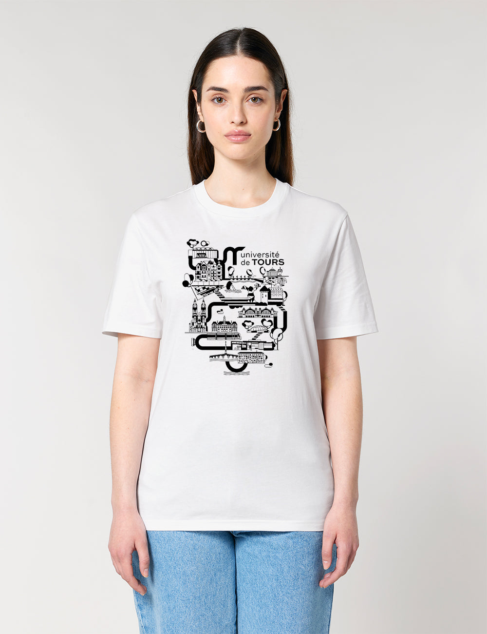 T-Shirt unisexe - Logo université dans la ville