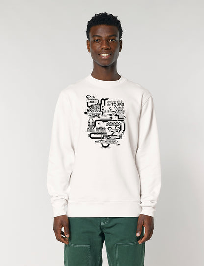 Sweat-shirt unisexe - Logo université dans la ville