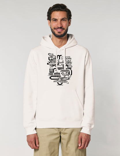 Sweat à capuche unisexe - Logo université dans la ville