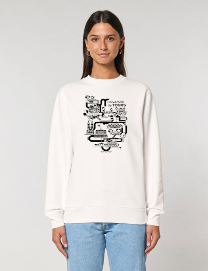 Sweat-shirt unisexe - Logo université dans la ville