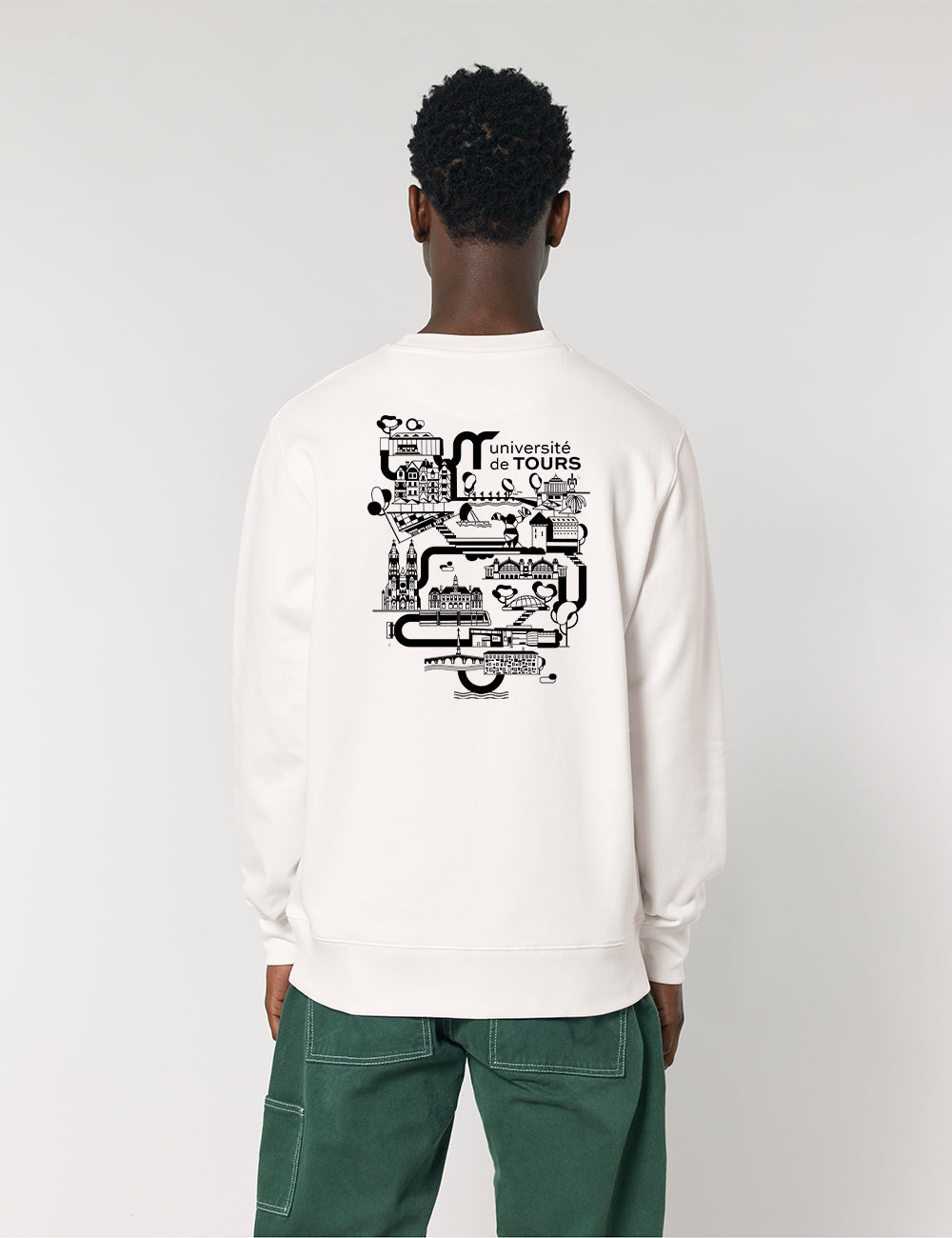 Sweat-shirt unisexe - Logo UT & université dans la ville