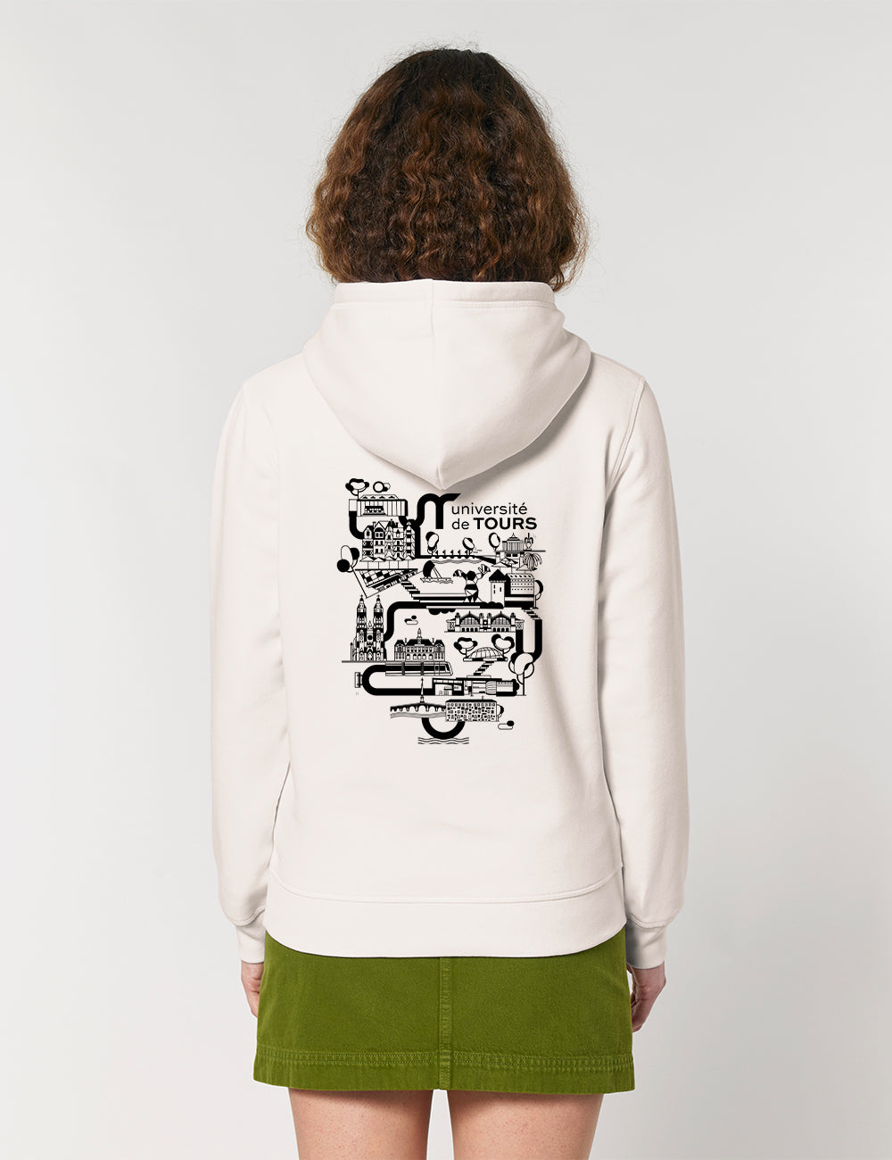 Sweat à capuche unisexe - Logo UT & université dans la ville