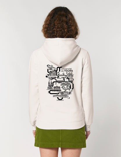 Sweat à capuche unisexe - Logo UT & université dans la ville