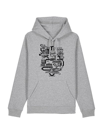 Sweat à capuche unisexe - Logo université dans la ville