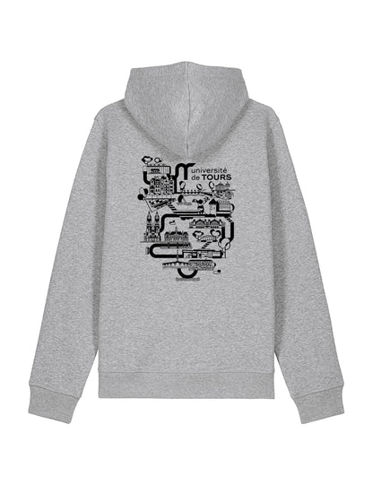 Sweat à capuche unisexe - Logo UT & université dans la ville