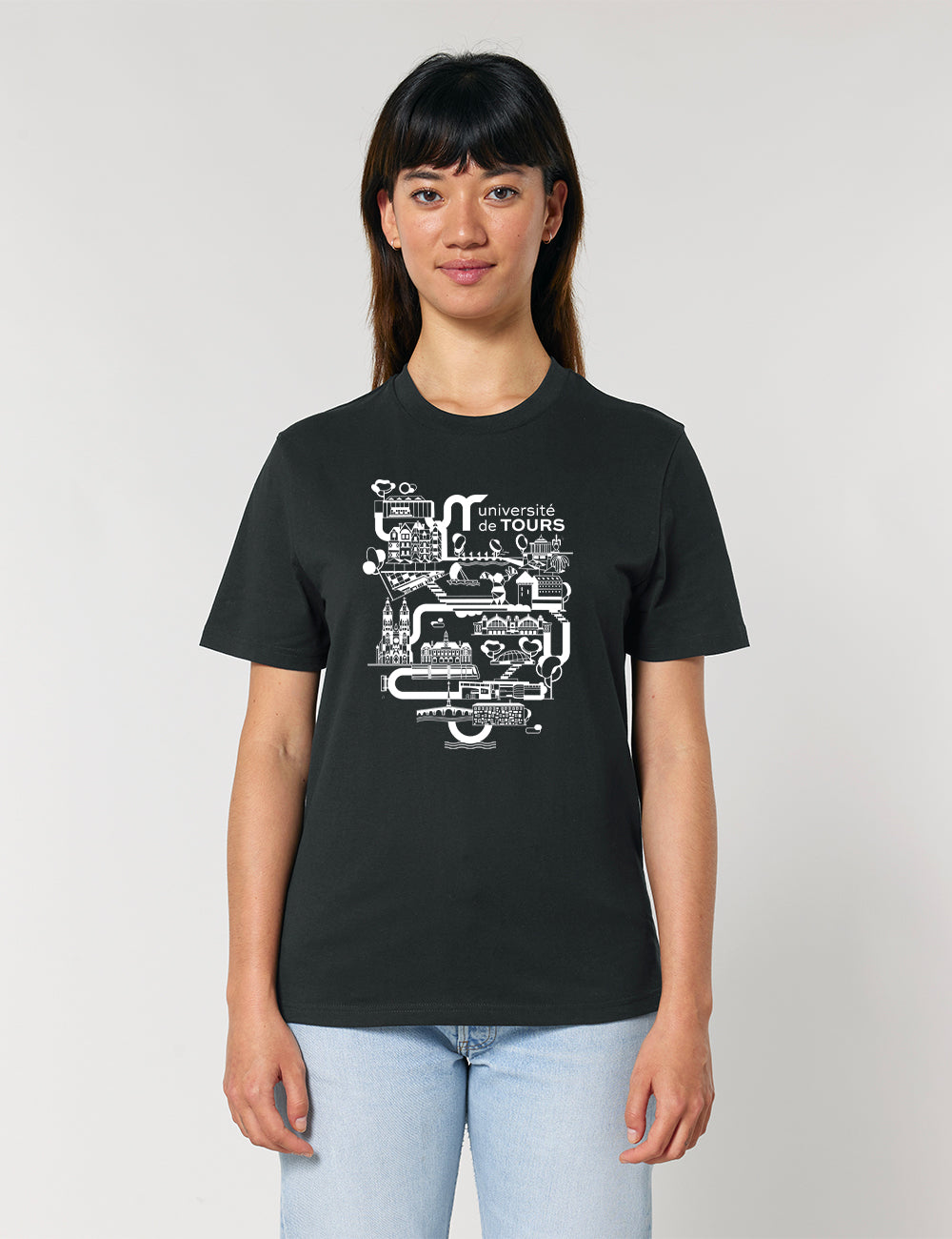 T-Shirt unisexe - Logo université dans la ville